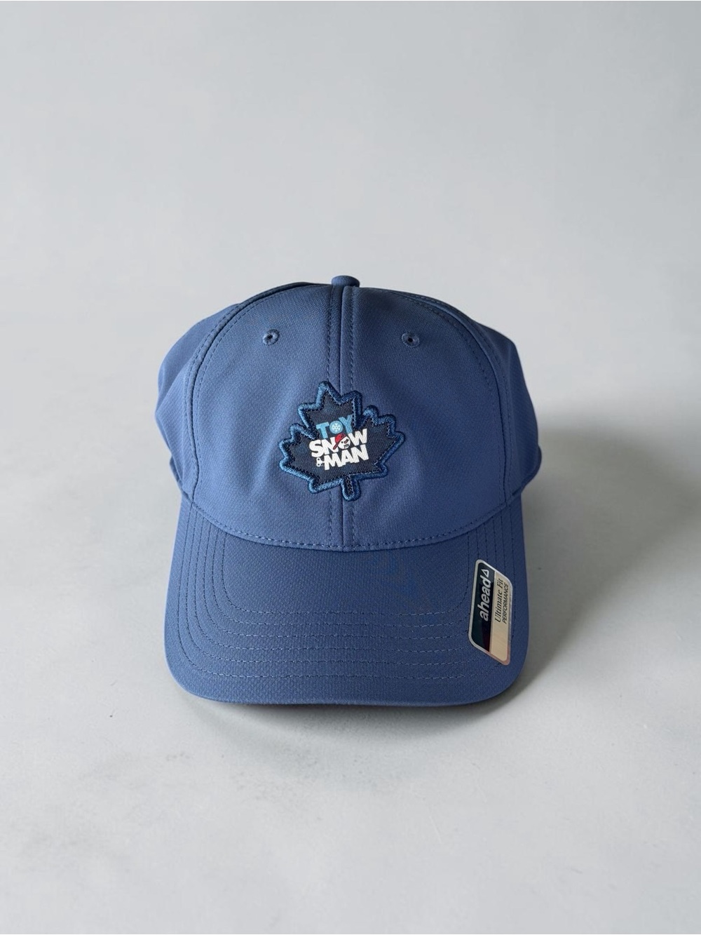 Kids Blue Baseball Cap with Leaf Patch